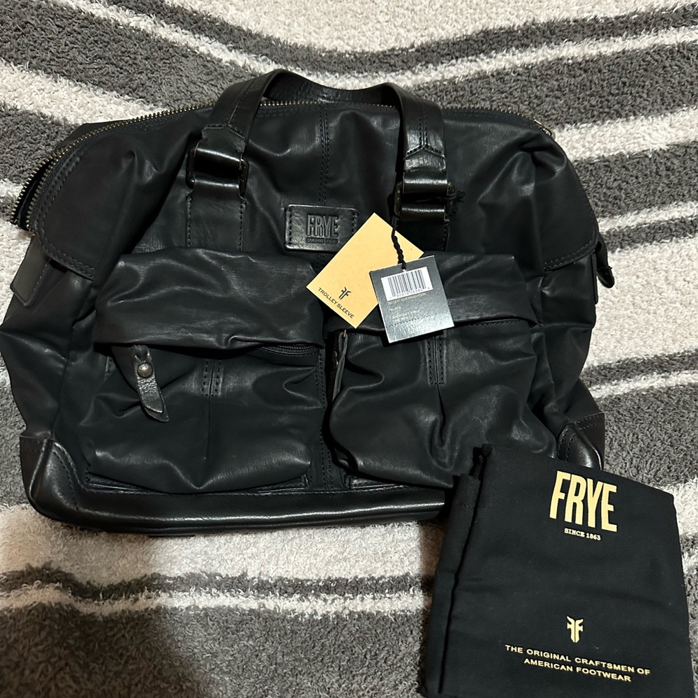 NWT Scout Waxed Canvas Overnighter Tote Bag Color: Black